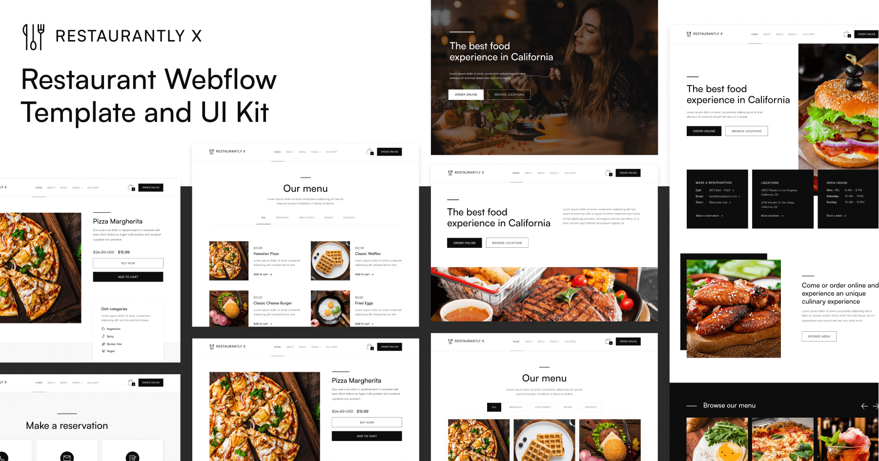 Restaurant Webflow Template