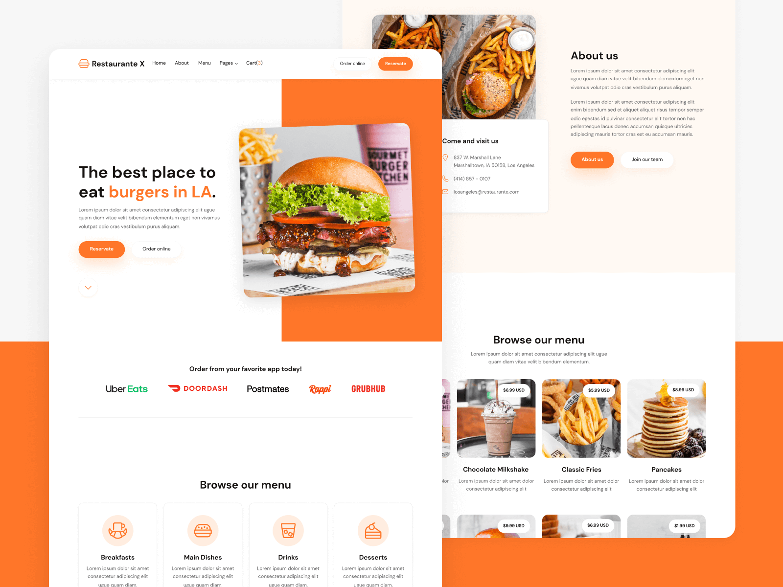 Restaurant Webflow Template