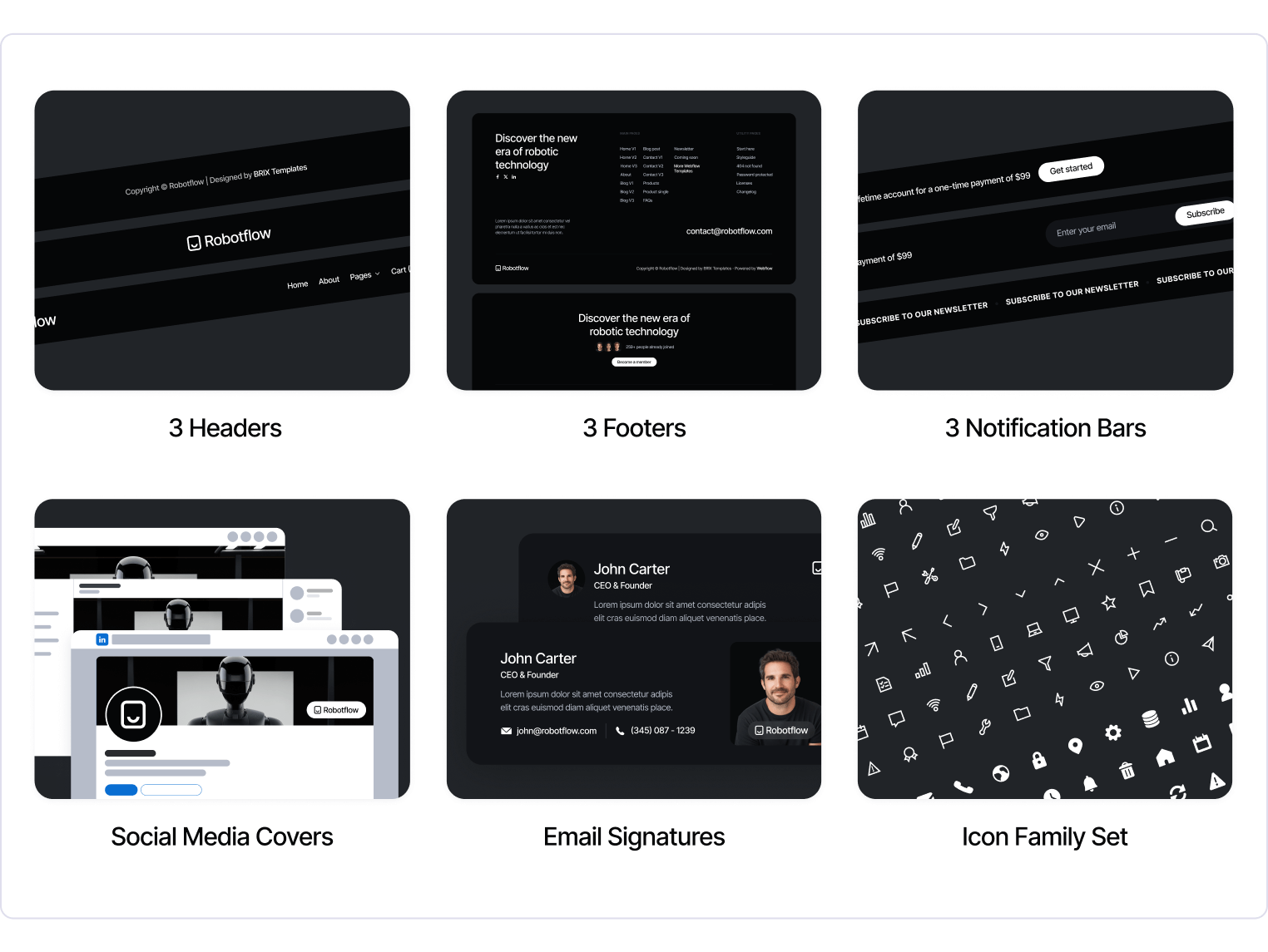 Robotflow - Robot AI Development Webflow Template Benefits
