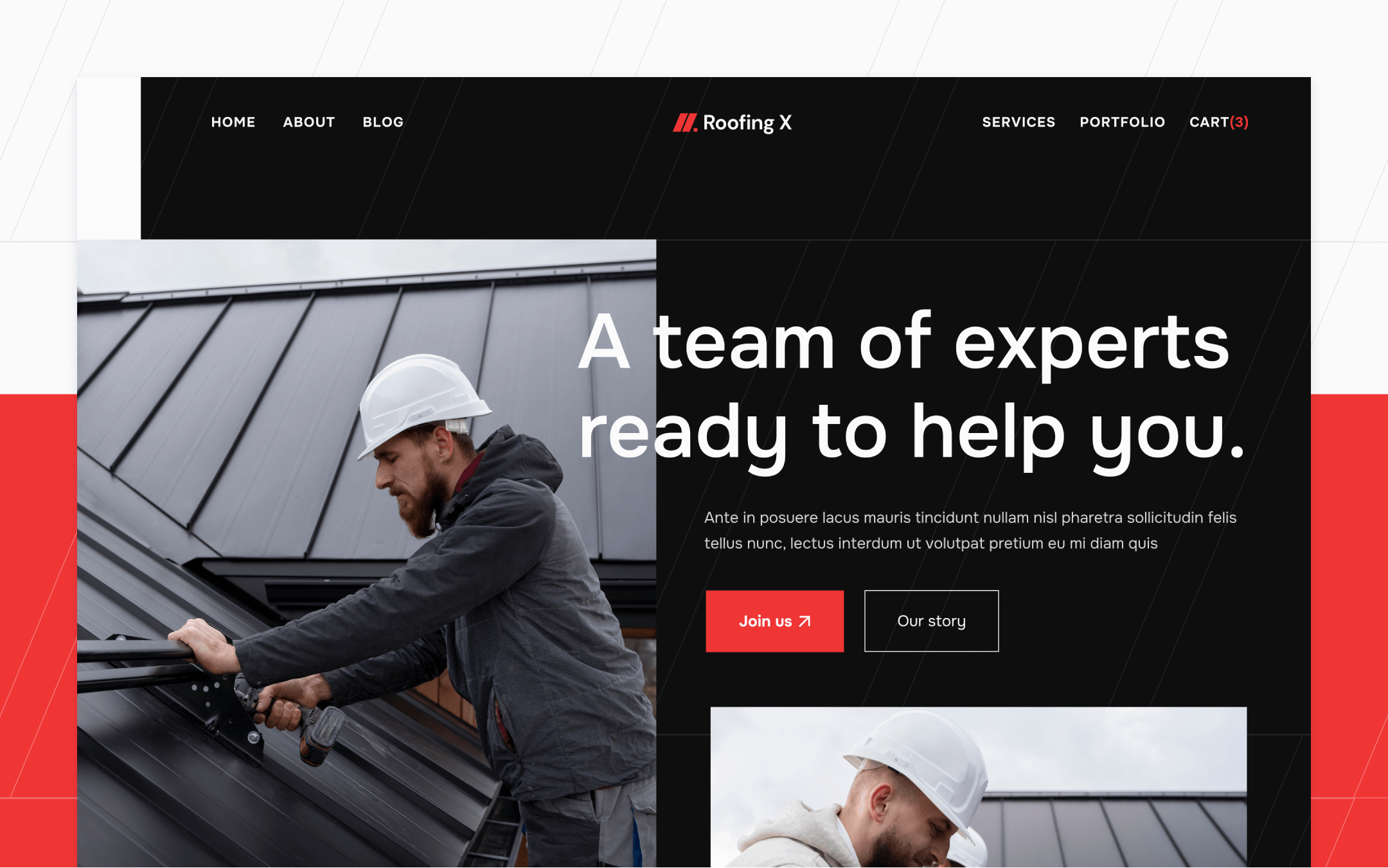 Roofing X Webflow Template