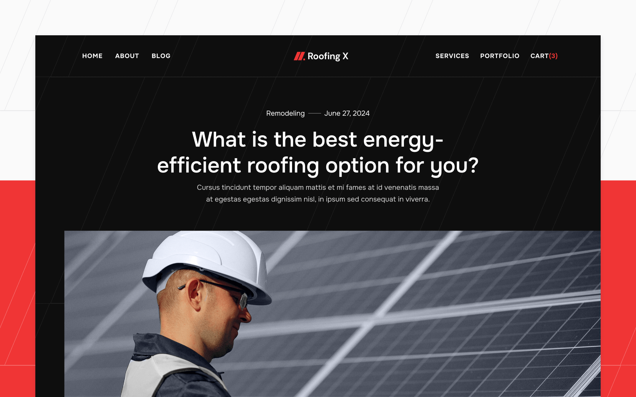 Roofing X Webflow Template