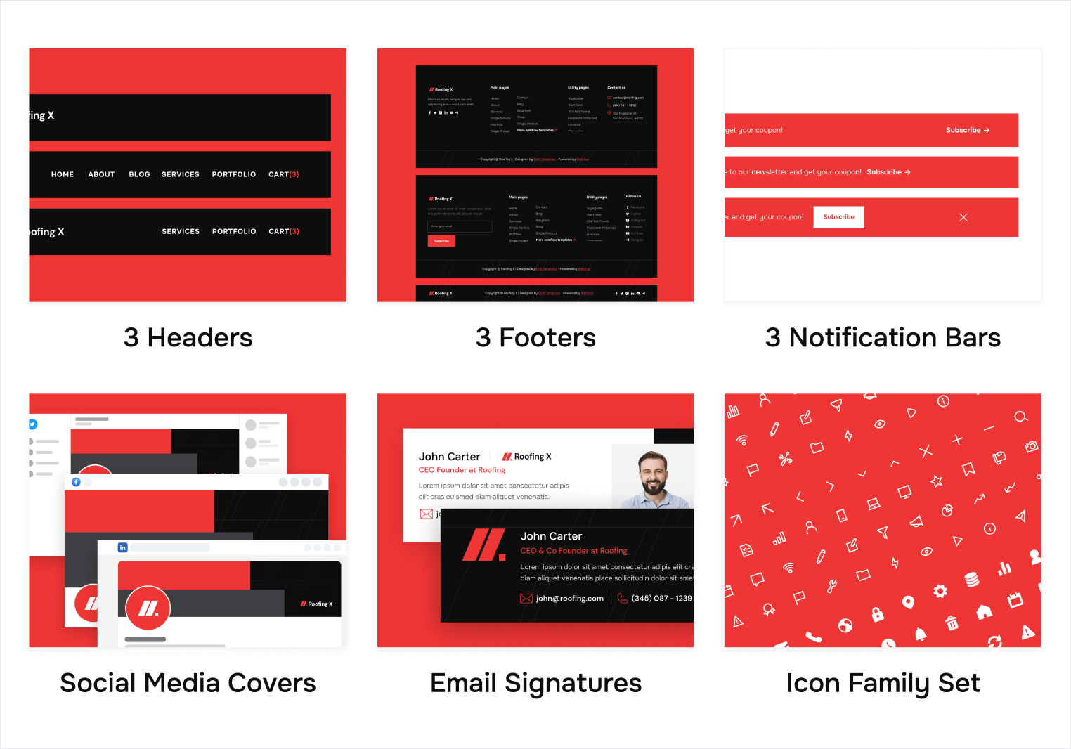 Roofing X - Roofing Services Webflow Template Benefits