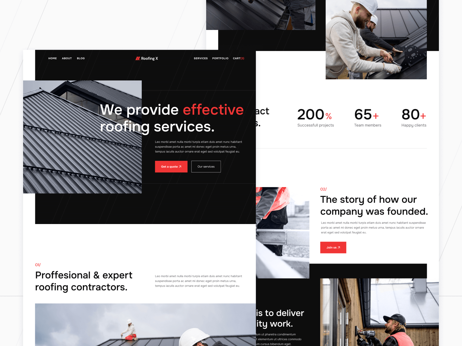 Roofing Webflow Template