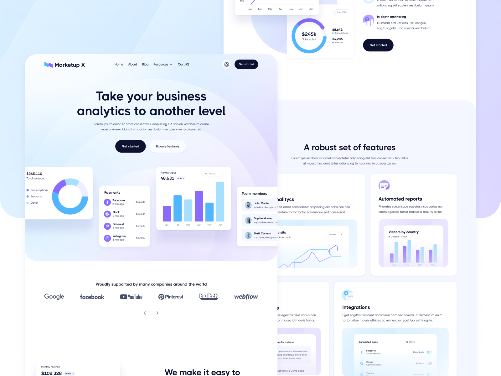 SaaS And Technology Webflow Template