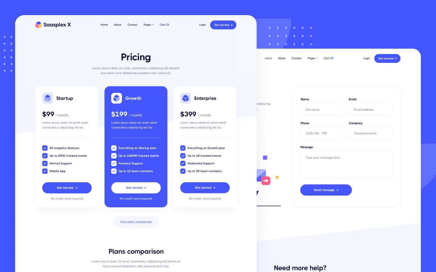 Saasplex X Webflow Template