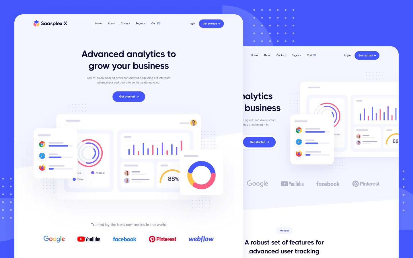 SaaS Webflow Template & UI Kit