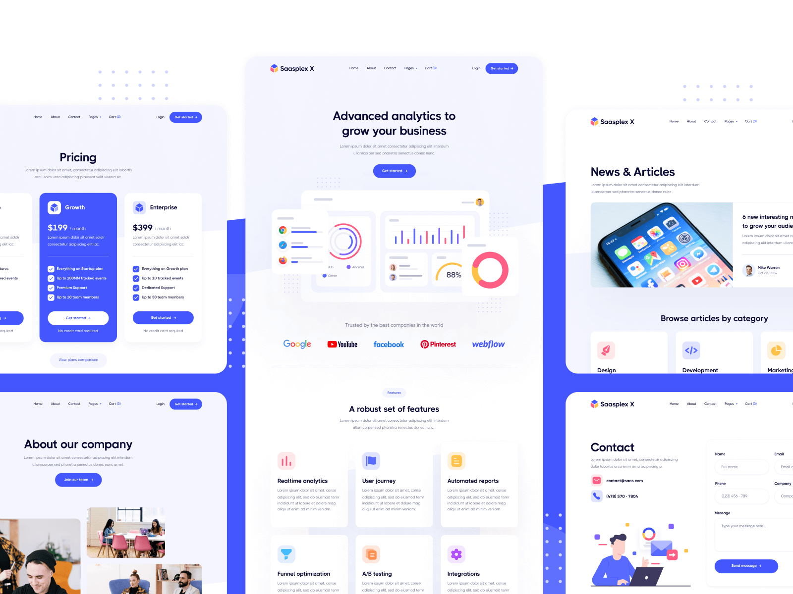 Software SaaS Webflow Website Template
