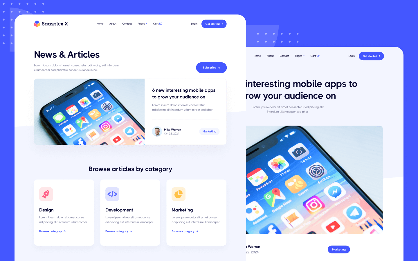 Saasplex X Webflow Template
