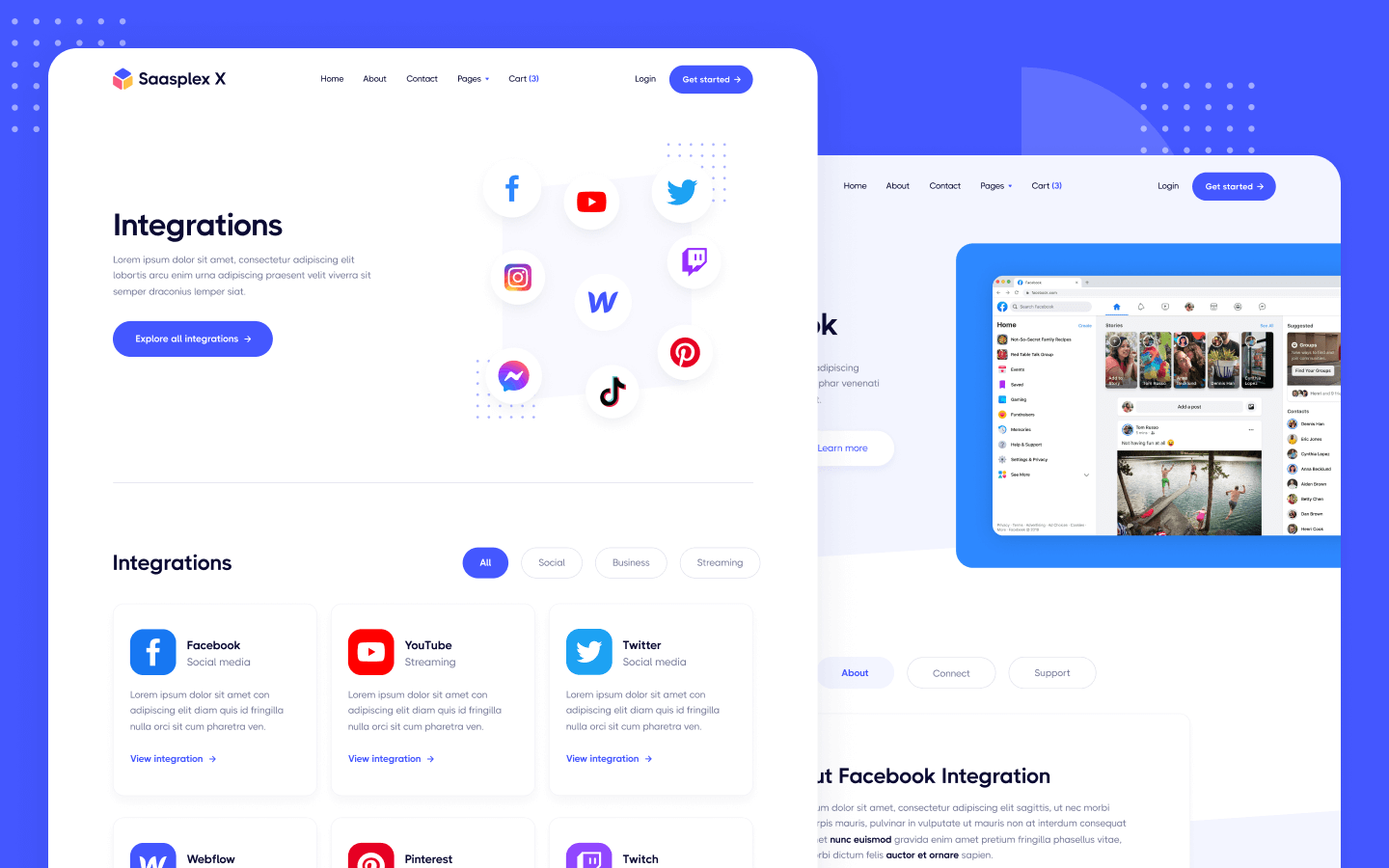 Saasplex X Webflow Template
