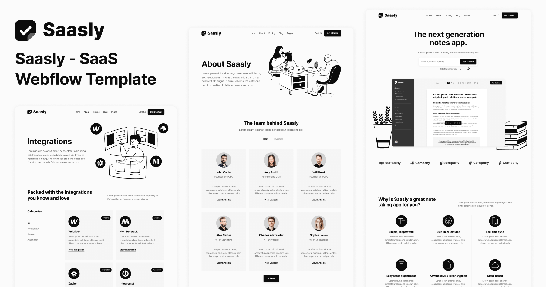 SaaS Webflow Template