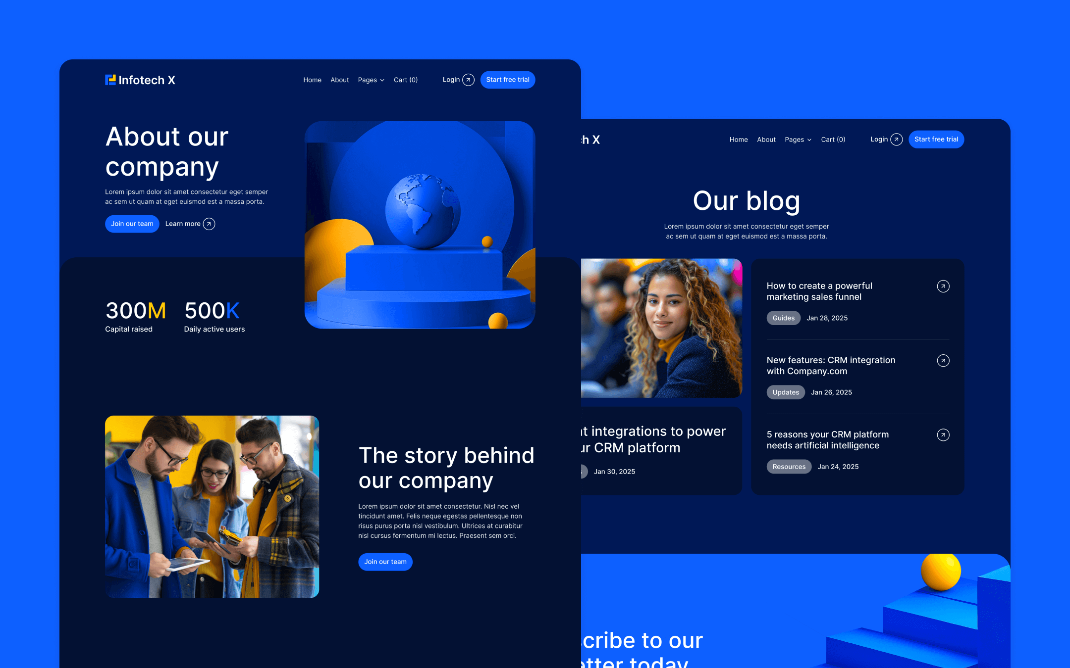 Infotech X Webflow Template