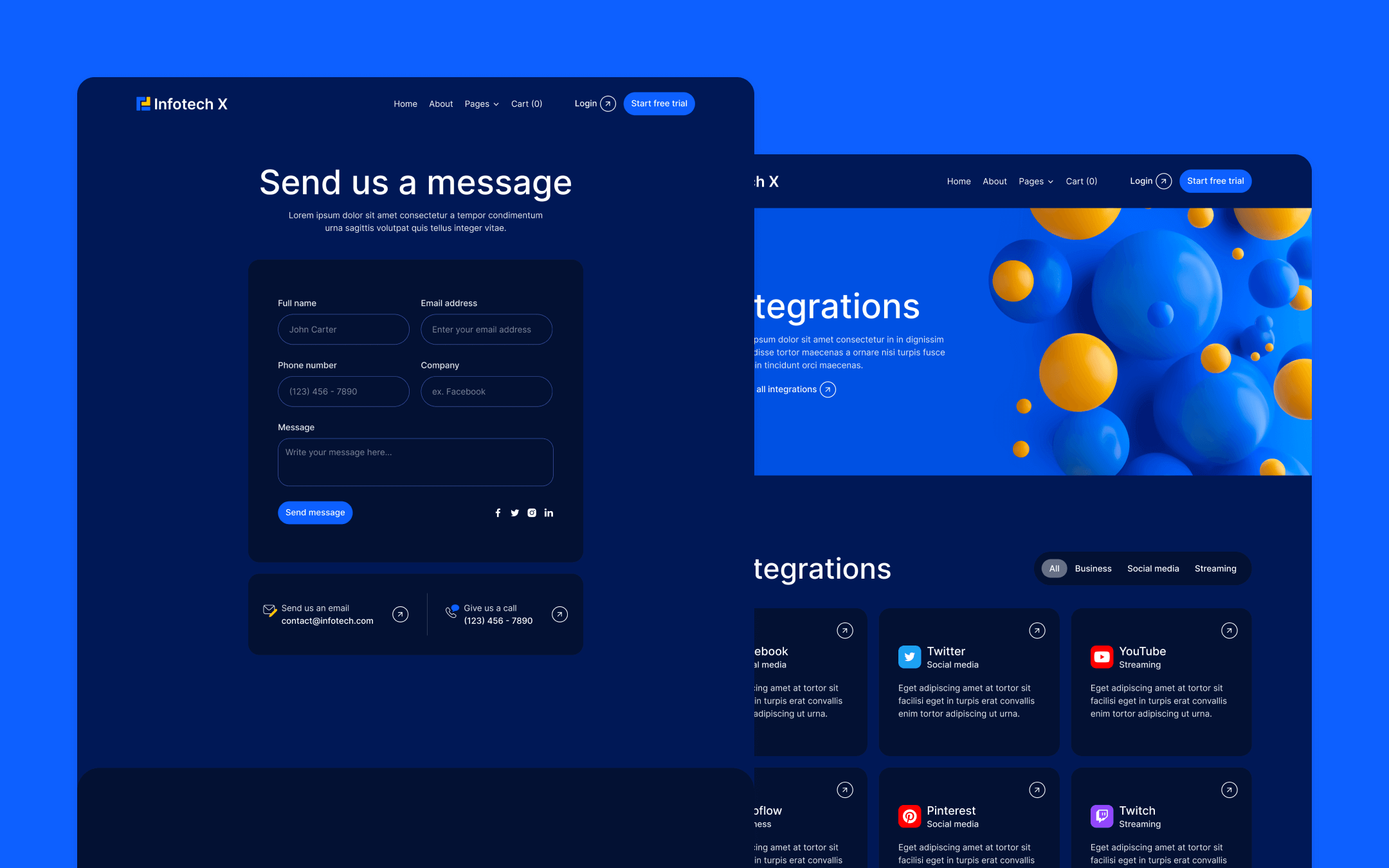 Infotech X Webflow Template
