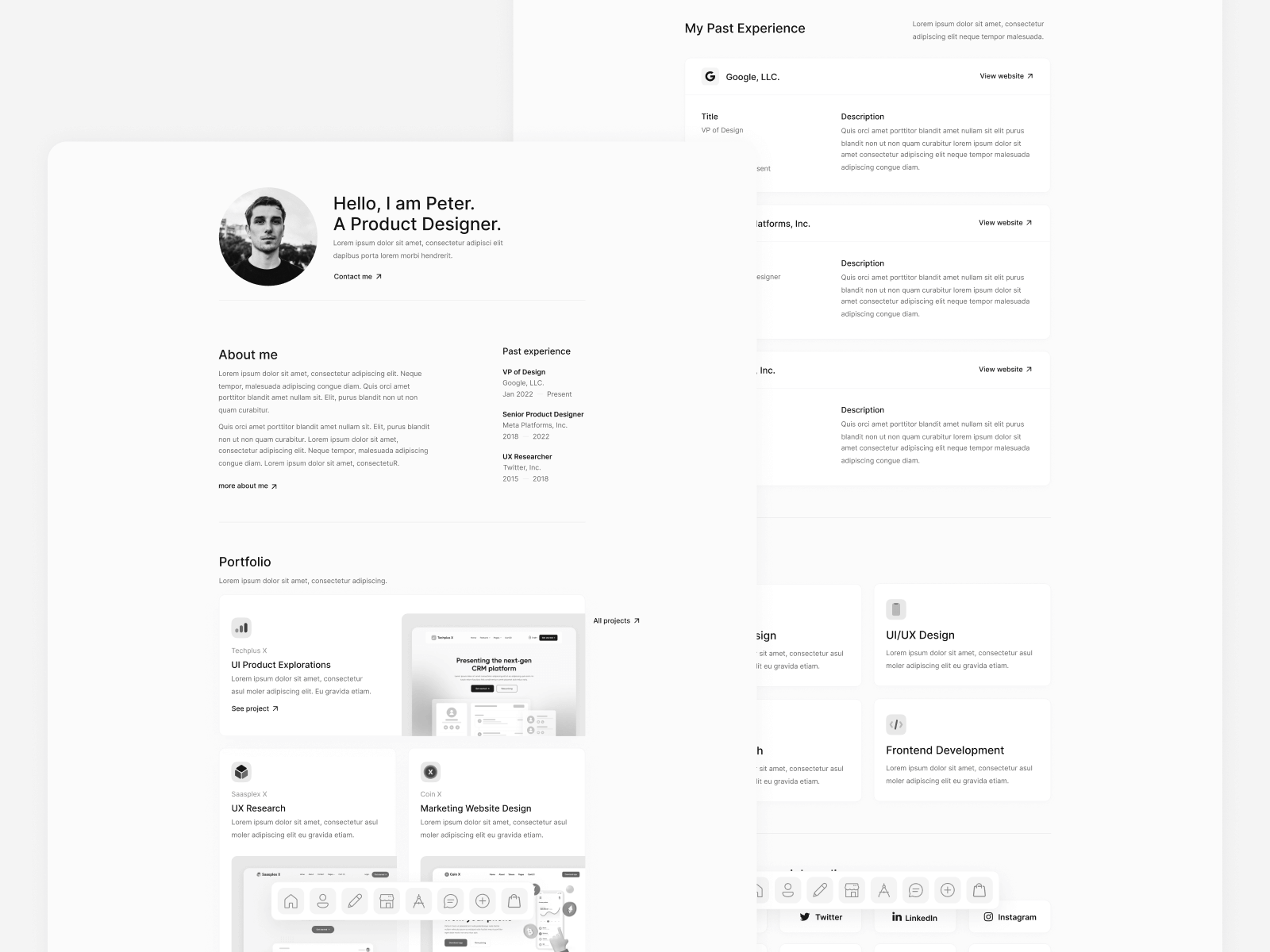 Design Portfolio Webflow Template