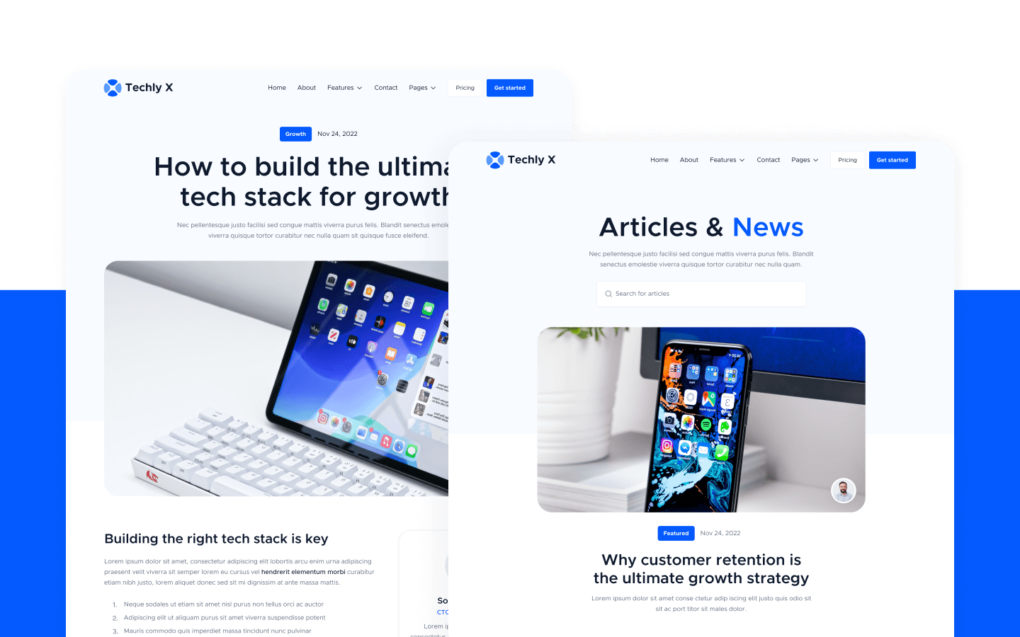 Techly X Webflow Template