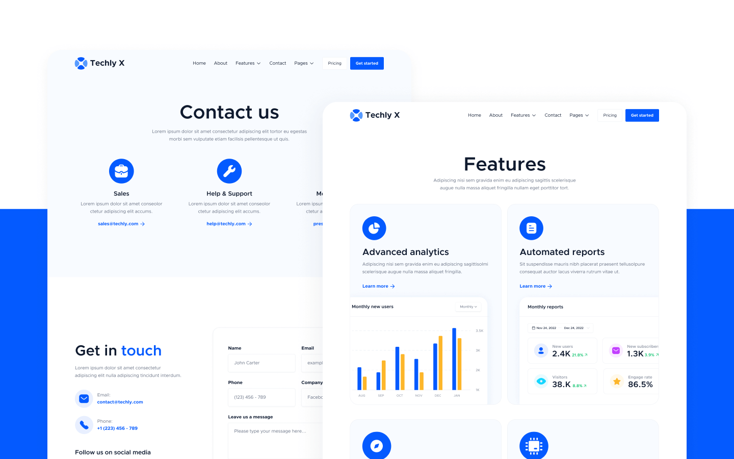 Techly X Webflow Template