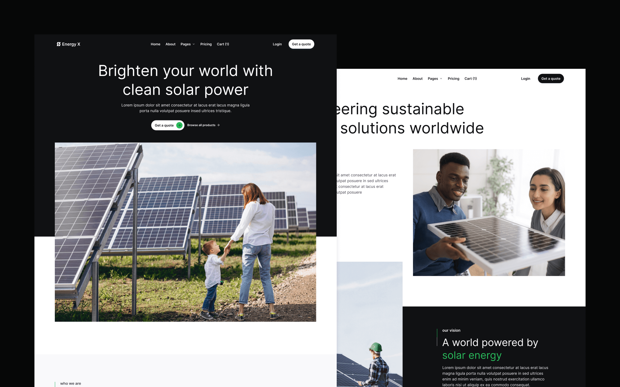 Energy X Webflow Template