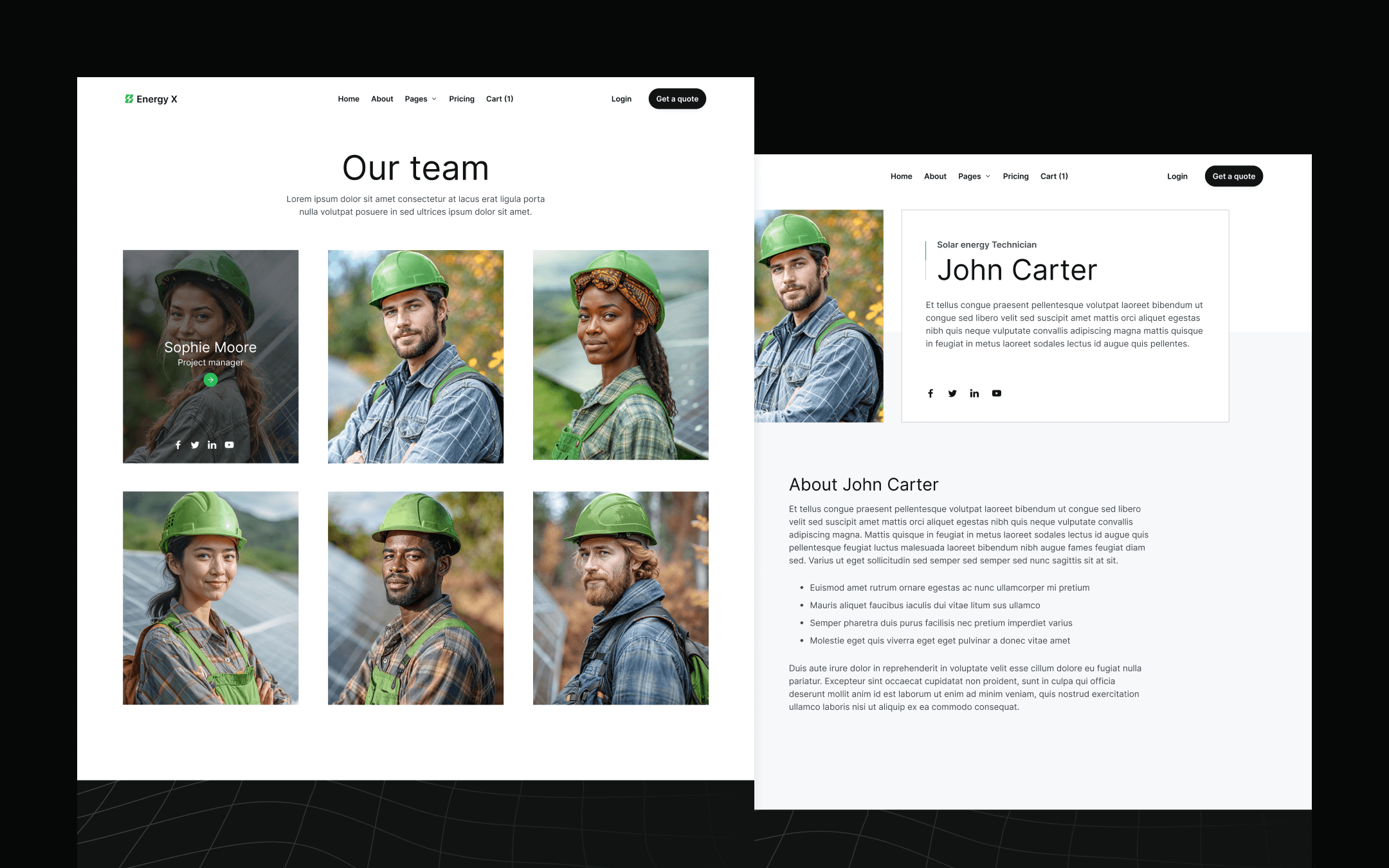Energy X Webflow Template