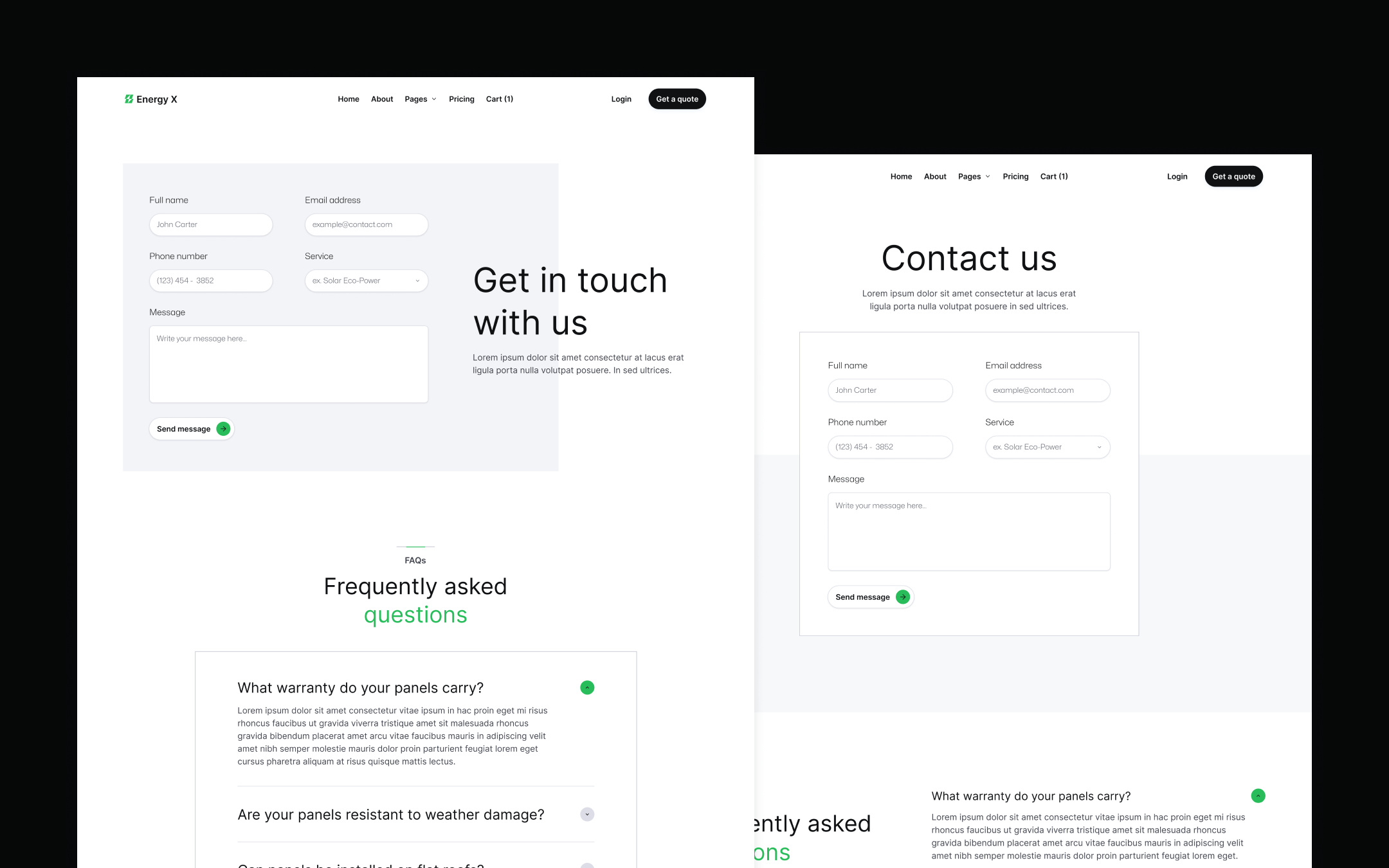 Energy X Webflow Template