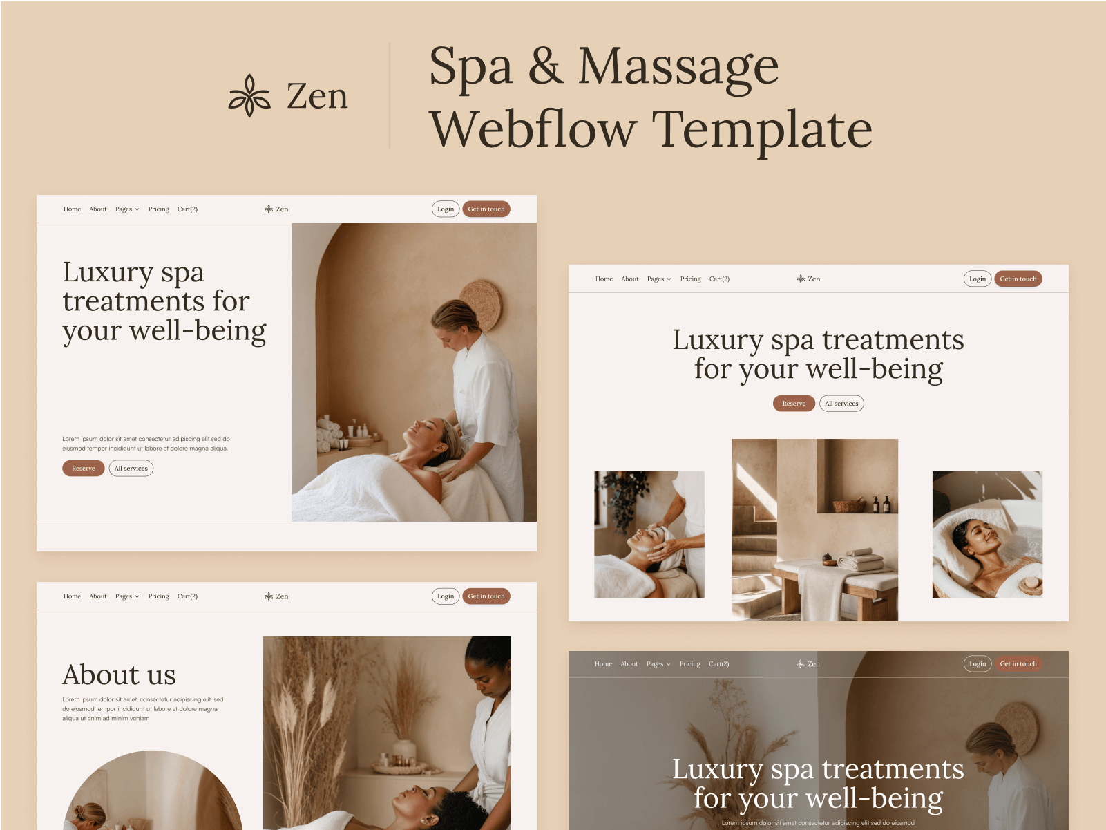 Massage Webflow Template
