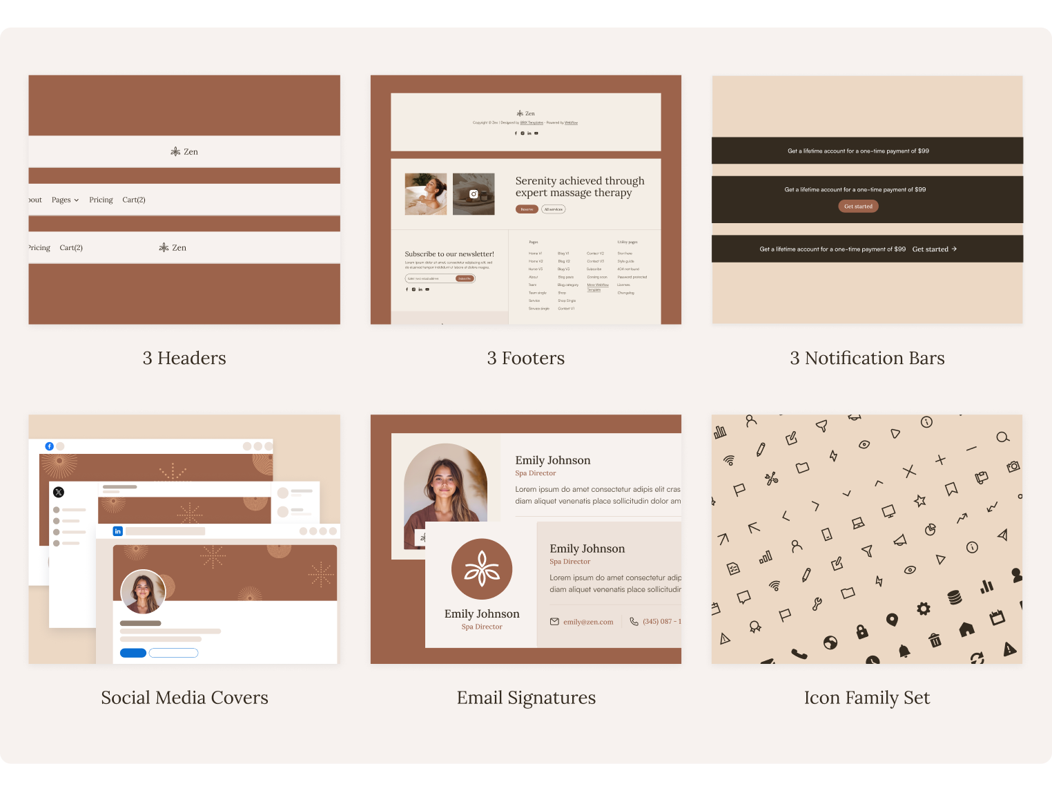 Zen - Massage Webflow Template Benefits