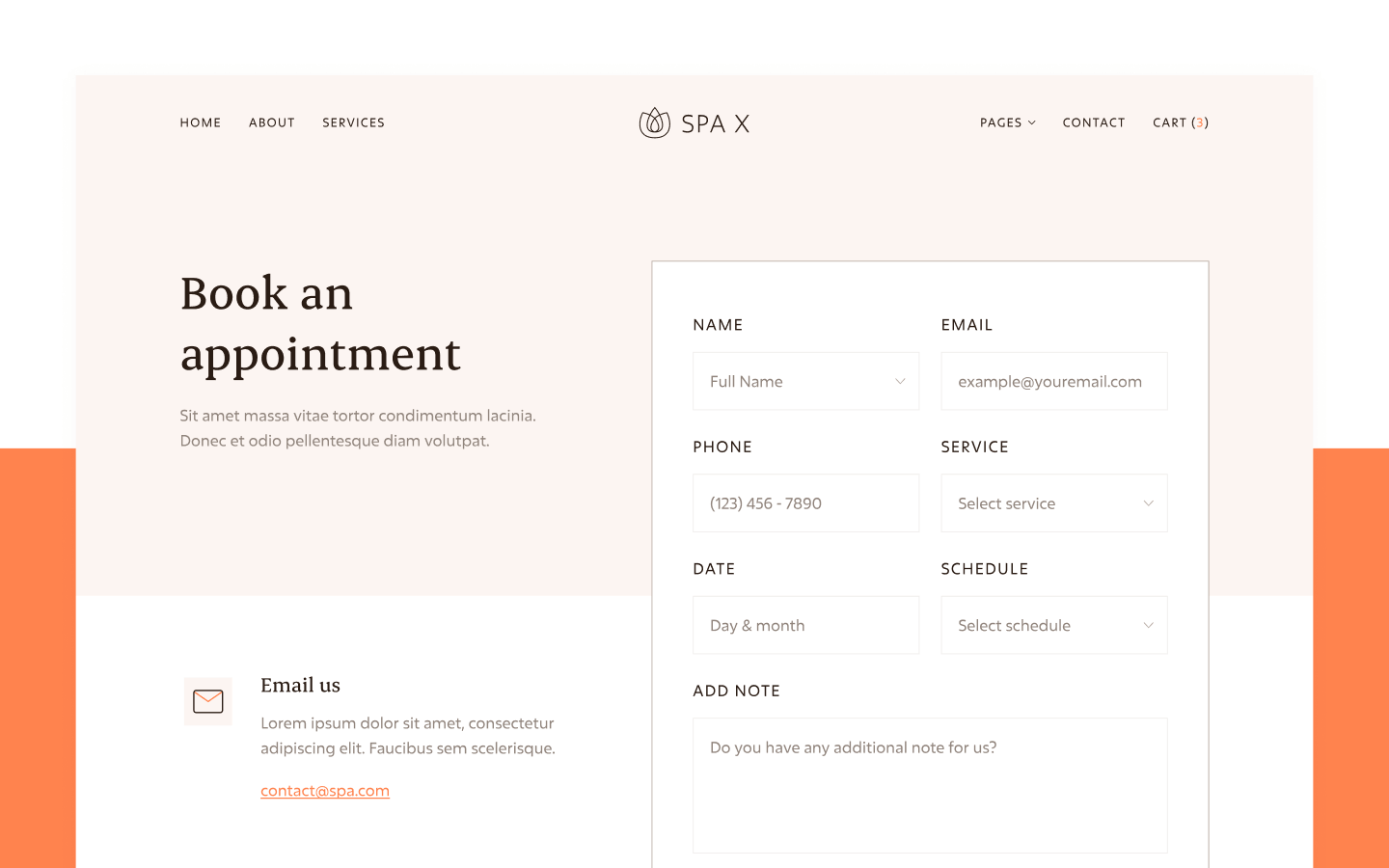 Spa X Webflow Template