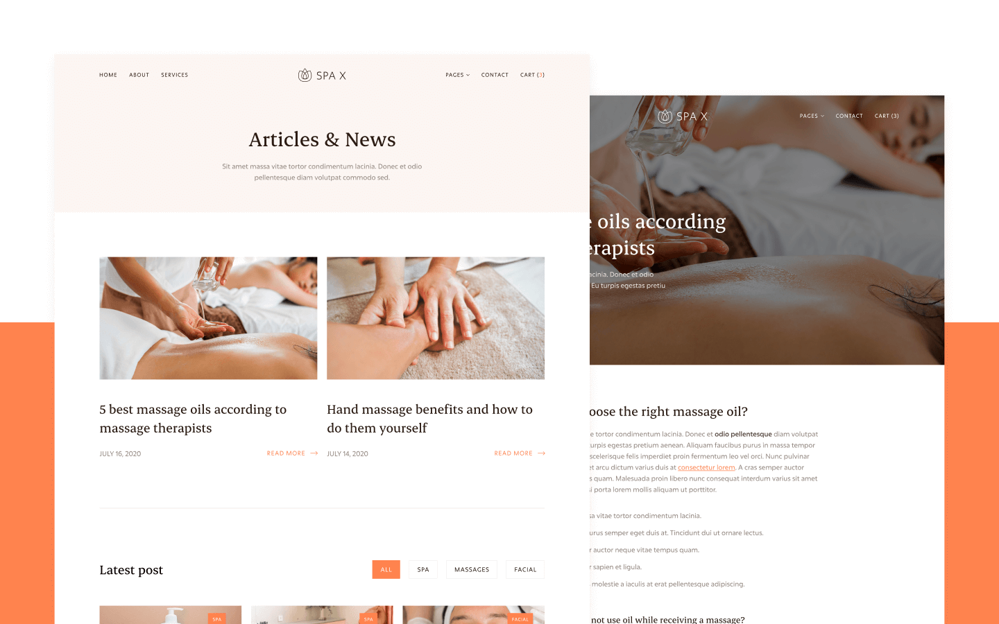 Spa X Webflow Template