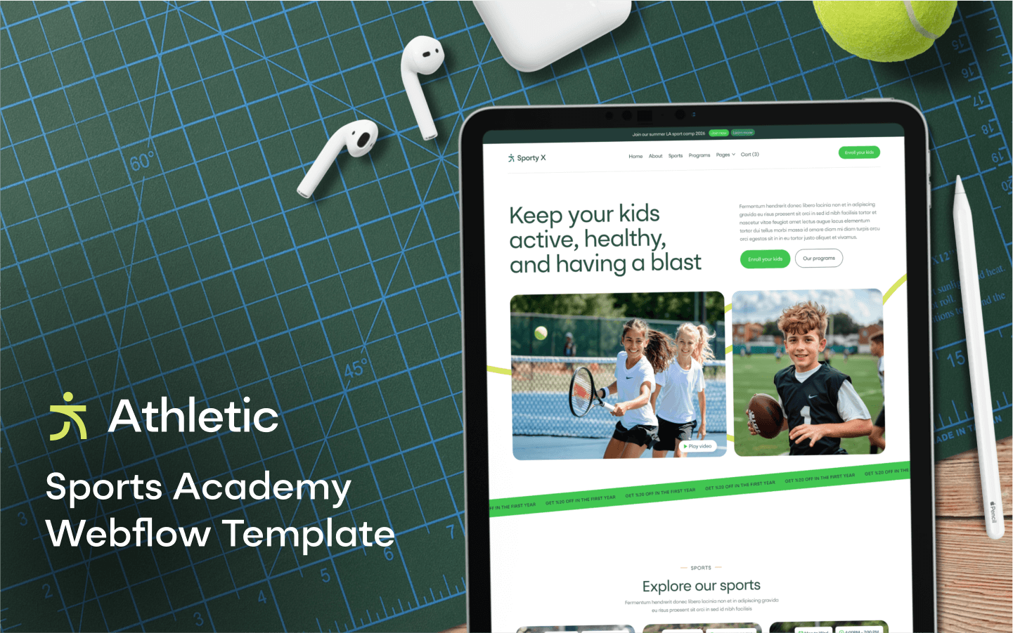 Sports Academy Webflow Template
