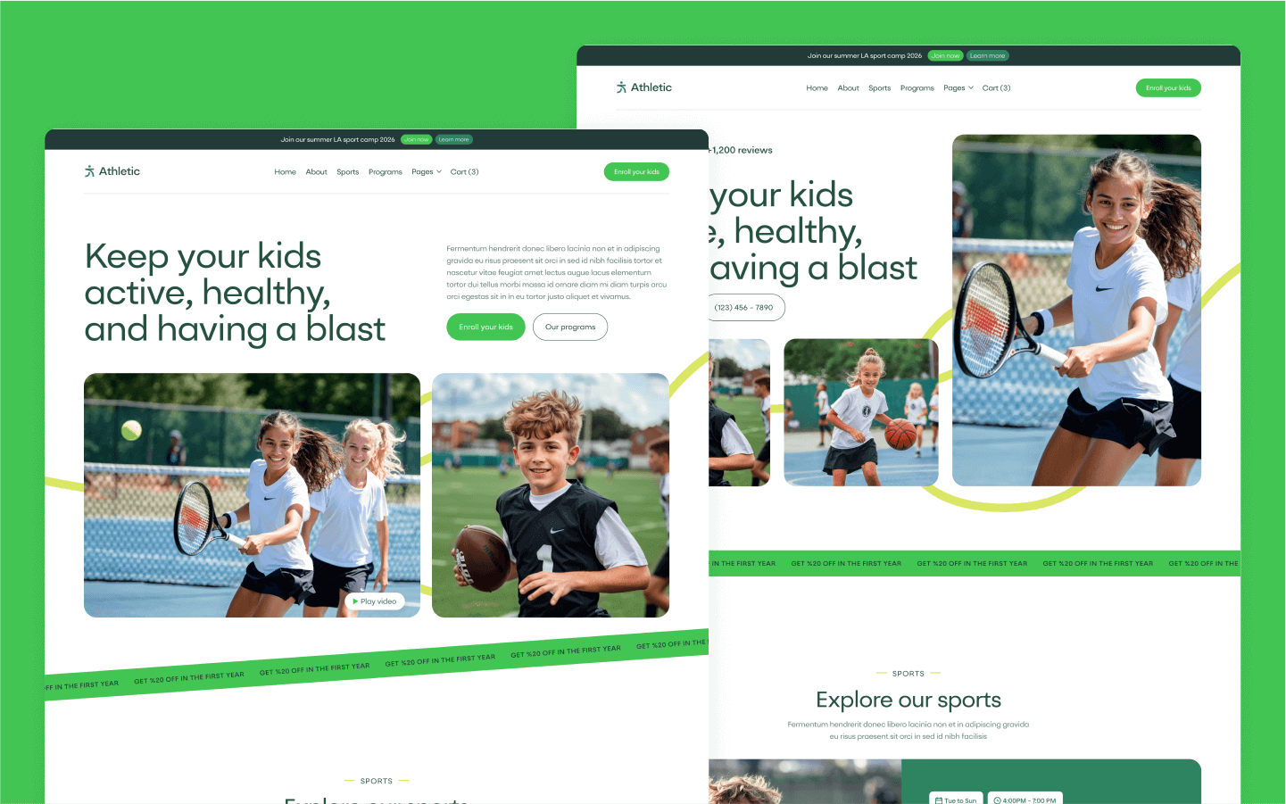 Athletic Webflow Template