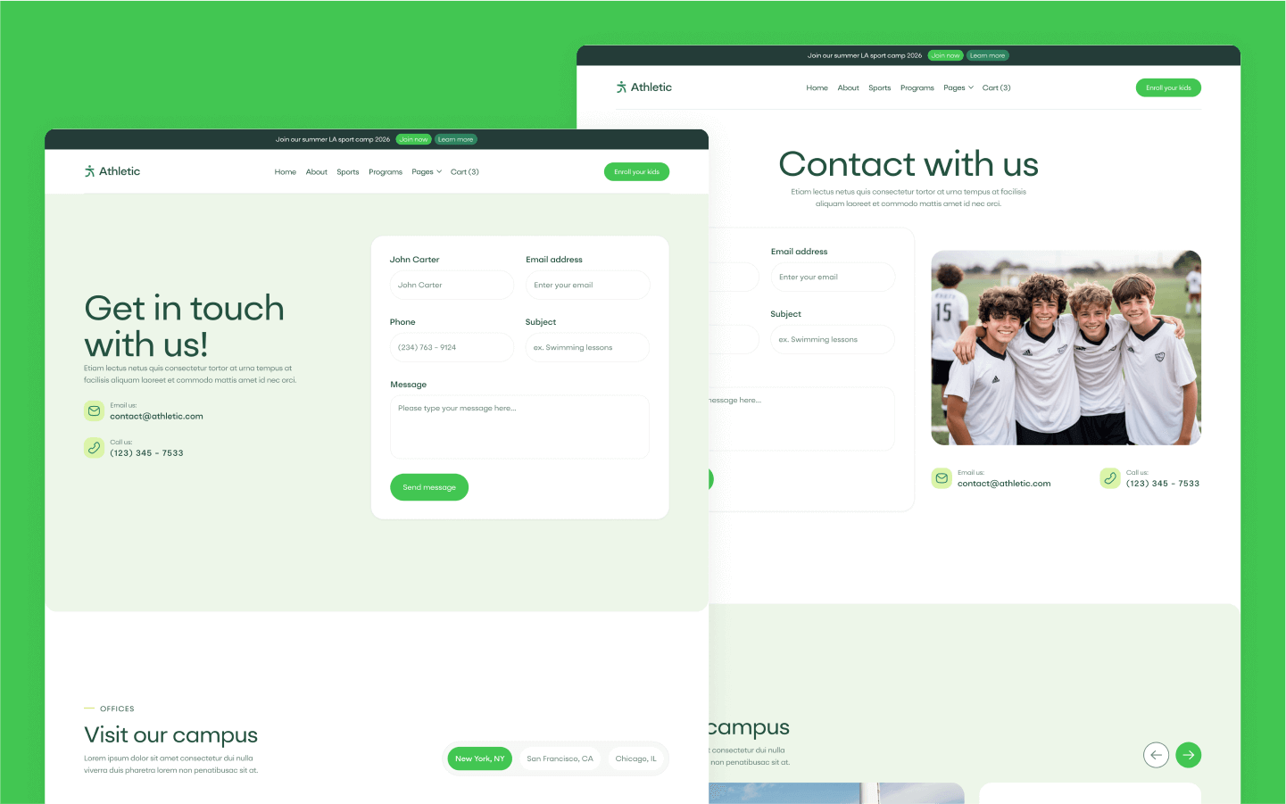 Athletic Webflow Template
