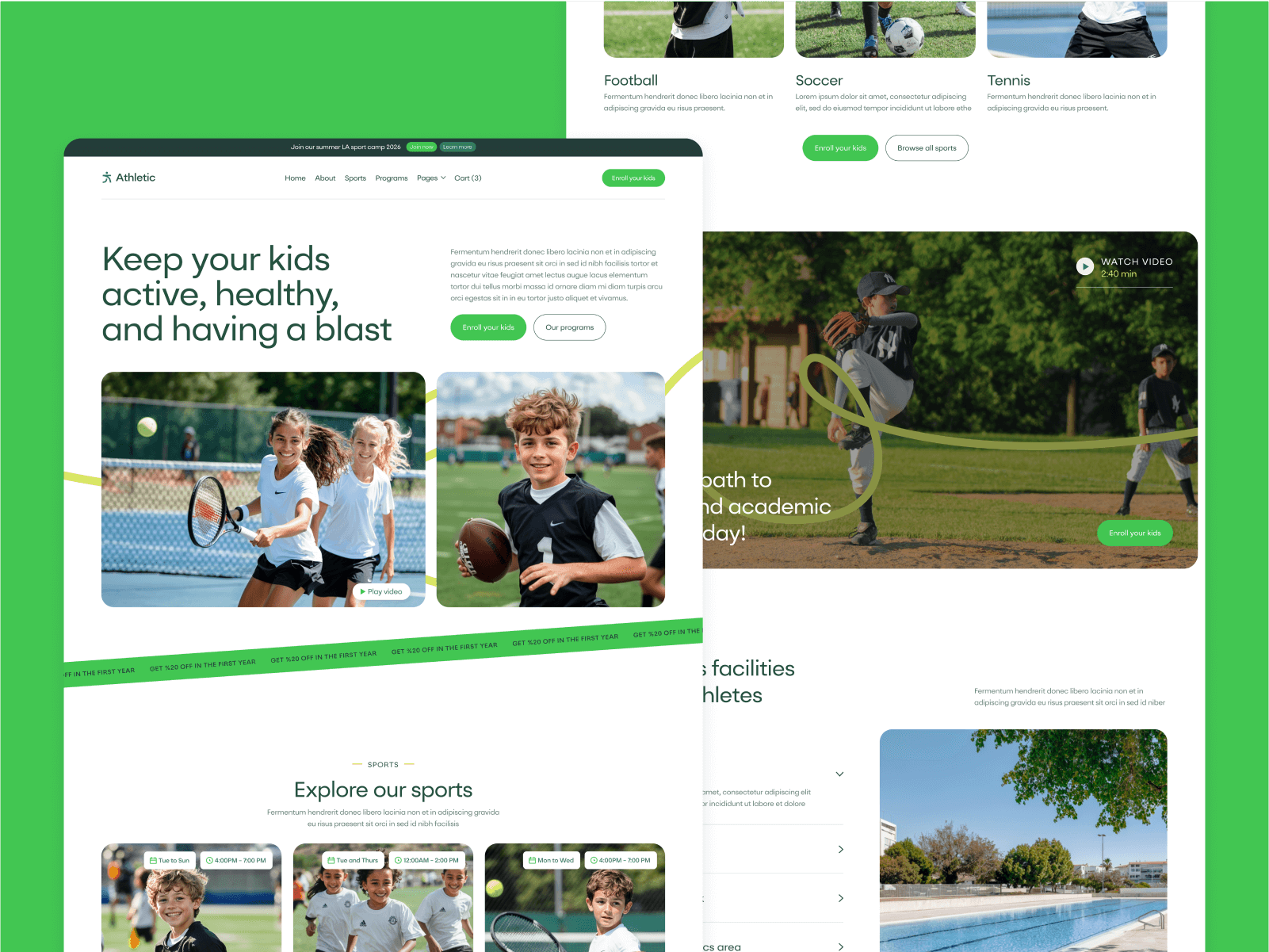 Sports Academy Webflow Template