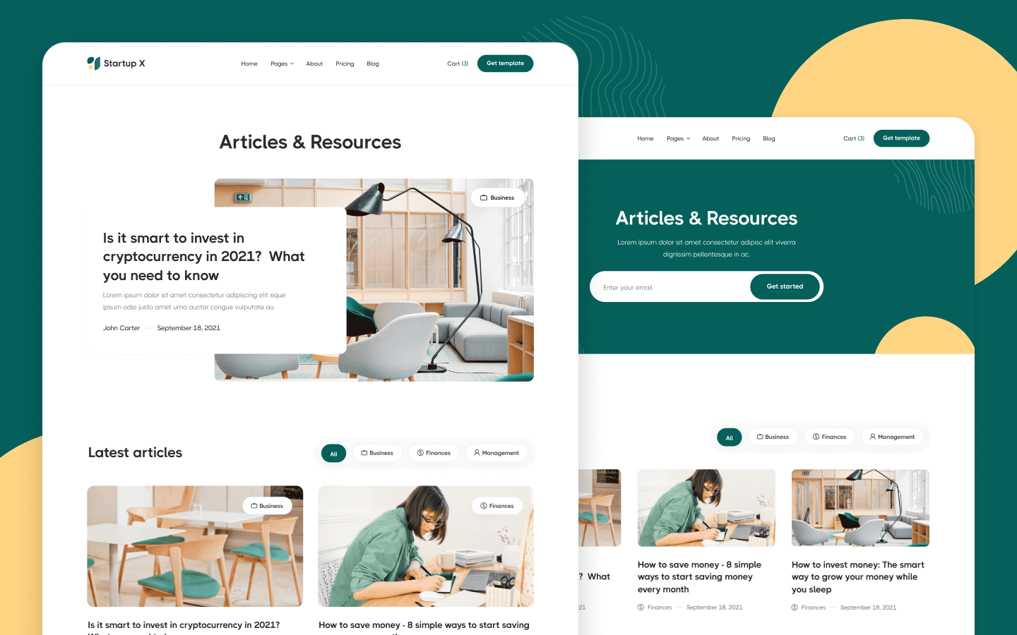 Startup X Webflow Template