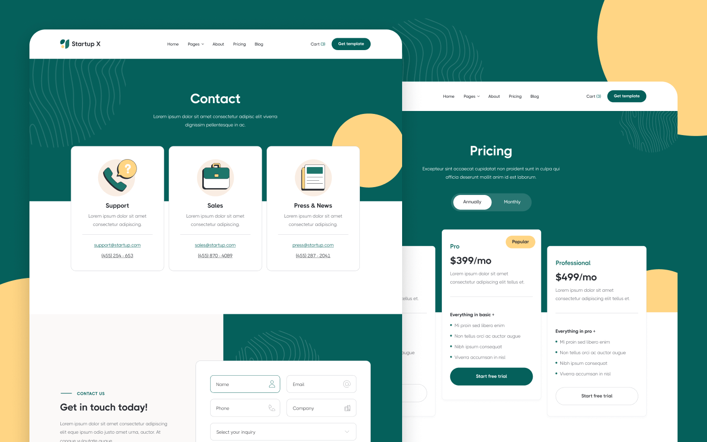 Startup X Webflow Template