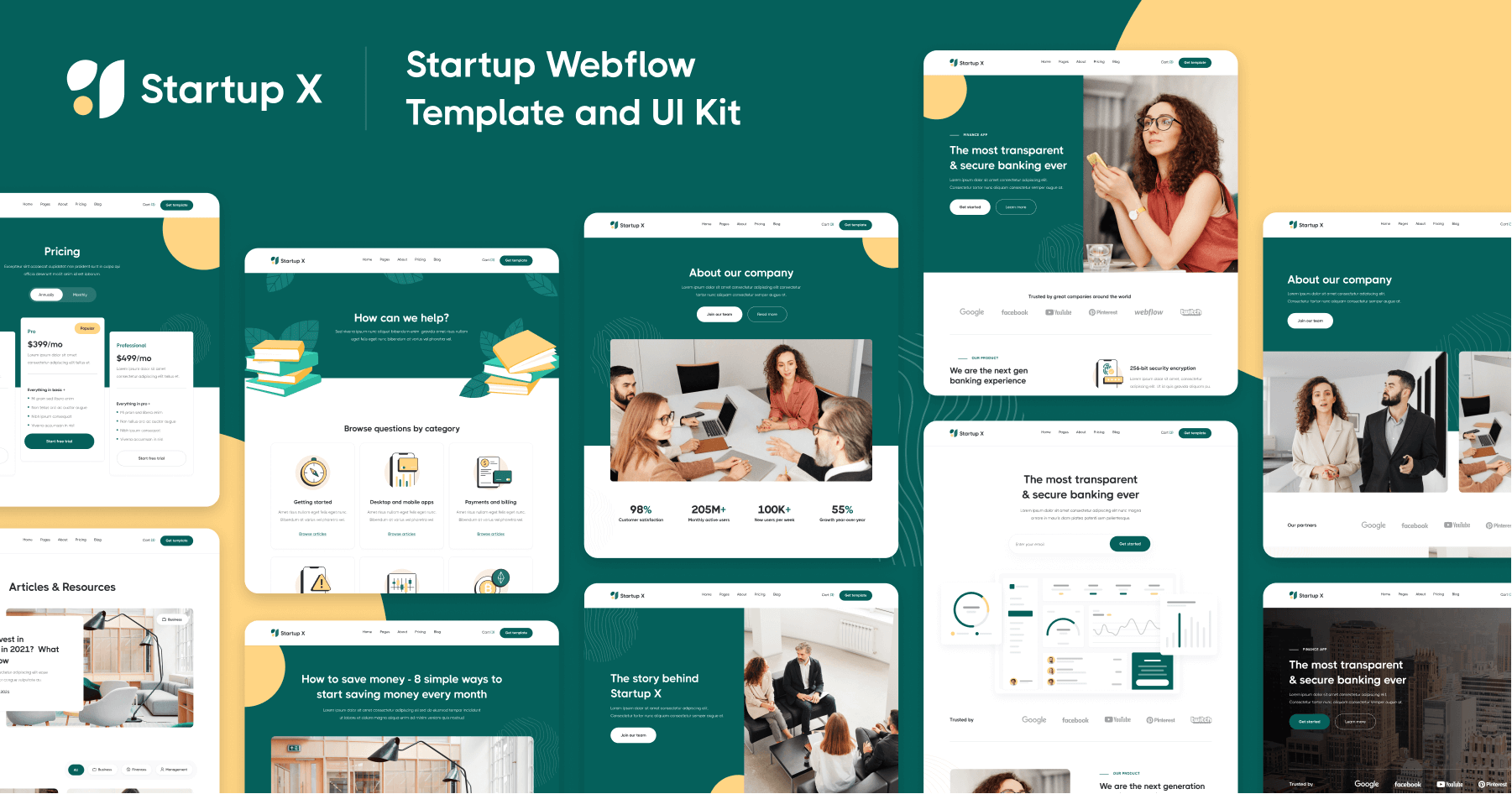 Startup Webflow Template & UI Kit