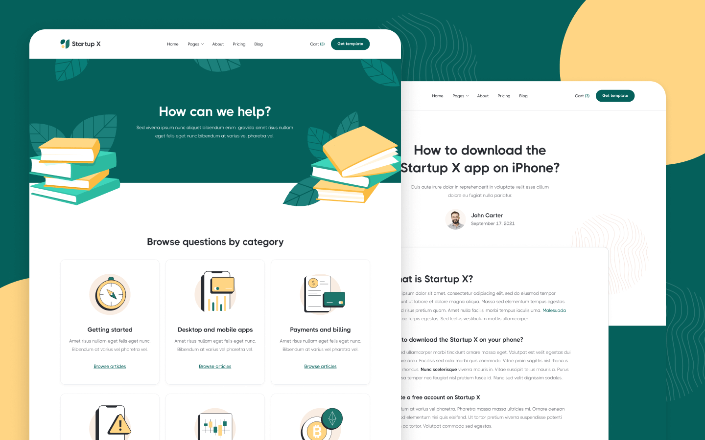 Startup X Webflow Template