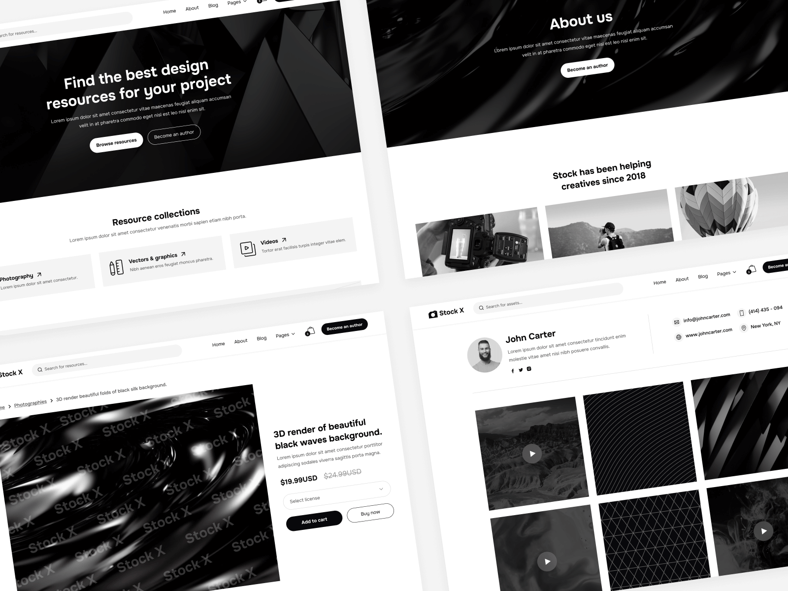Photography Marketplace Webflow Template