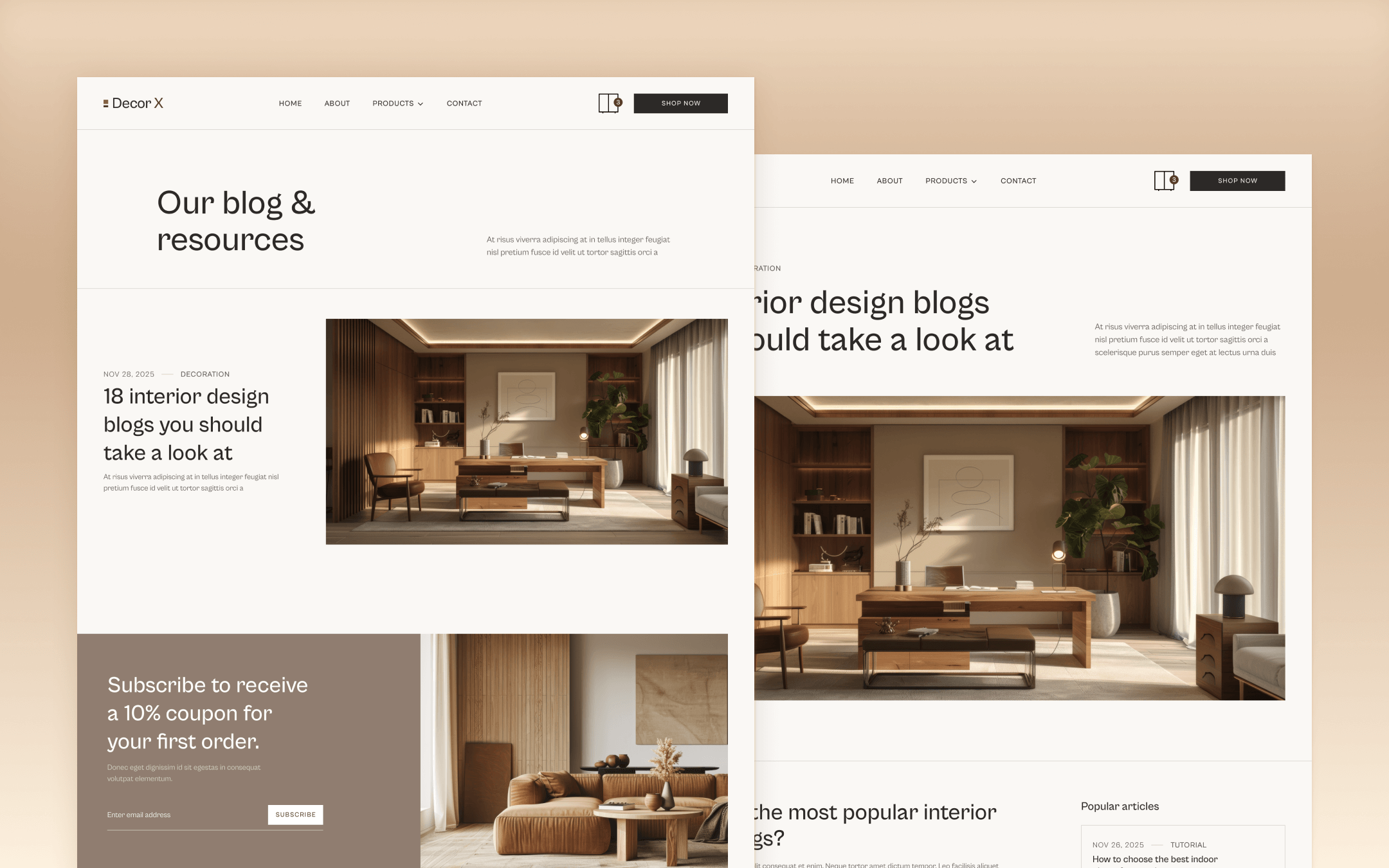 Decor X Webflow Template