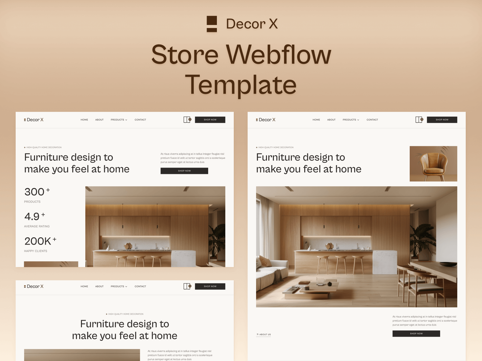 Store Webflow Template