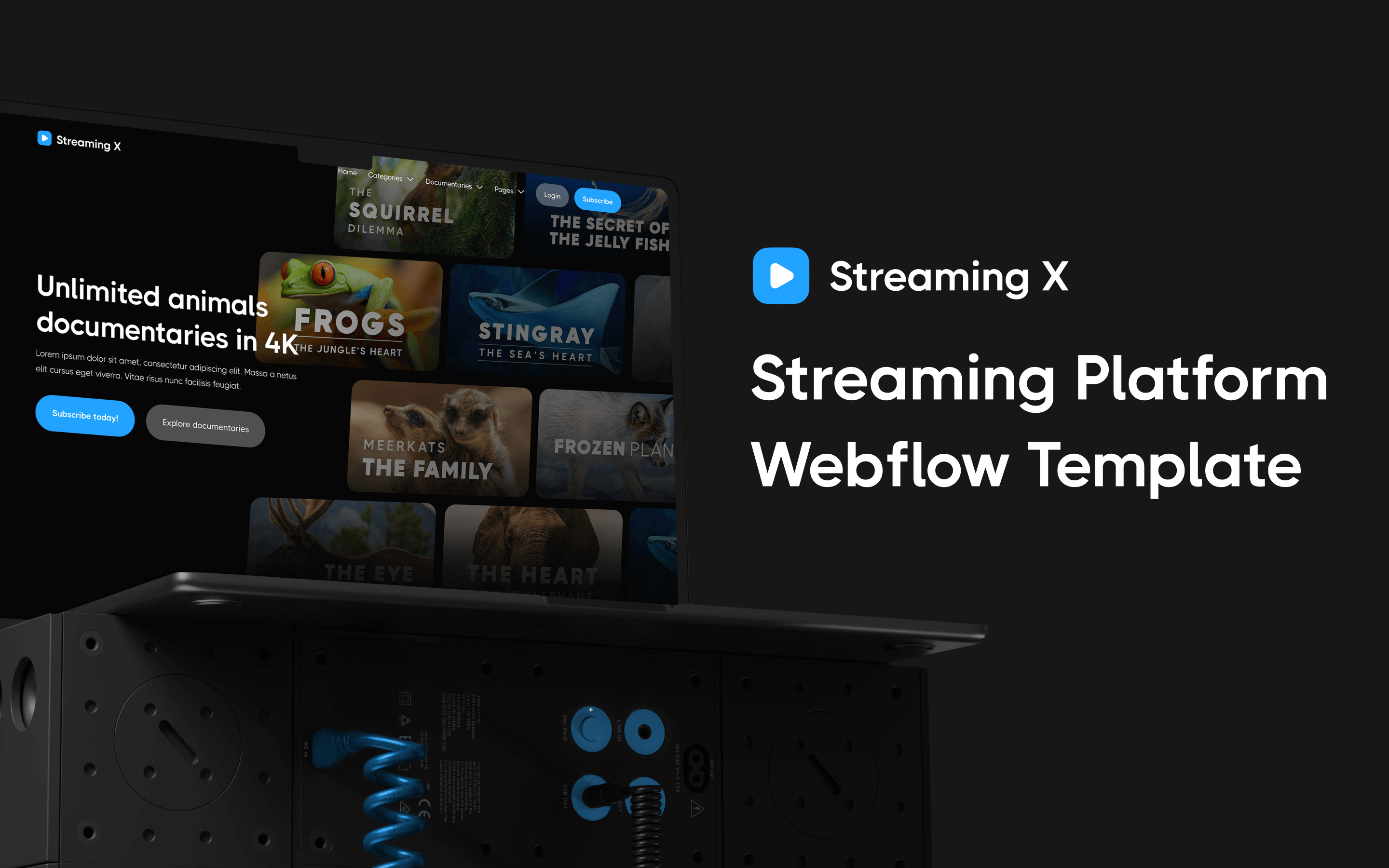 Streaming Webflow Template