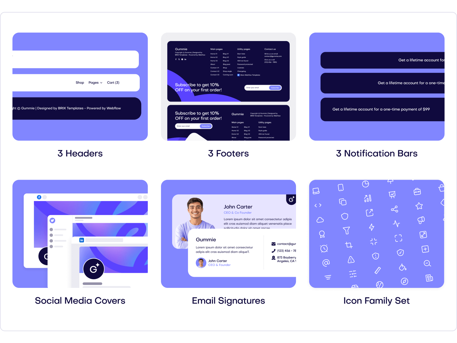 Gummie - Supplement Store Webflow Template Benefits