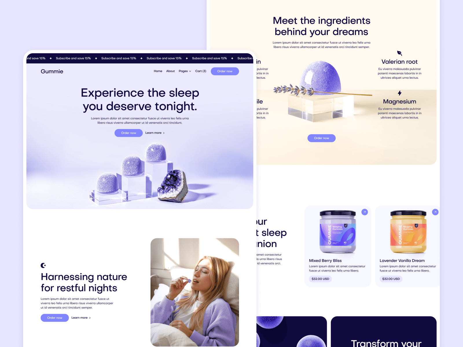 Supplement Store Webflow Template