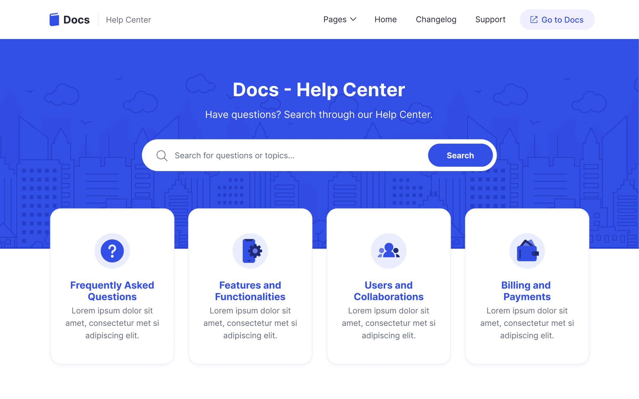 Docs Webflow Template
