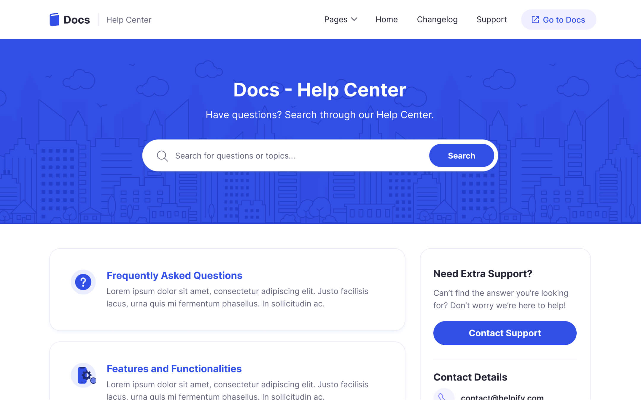 Docs Webflow Template