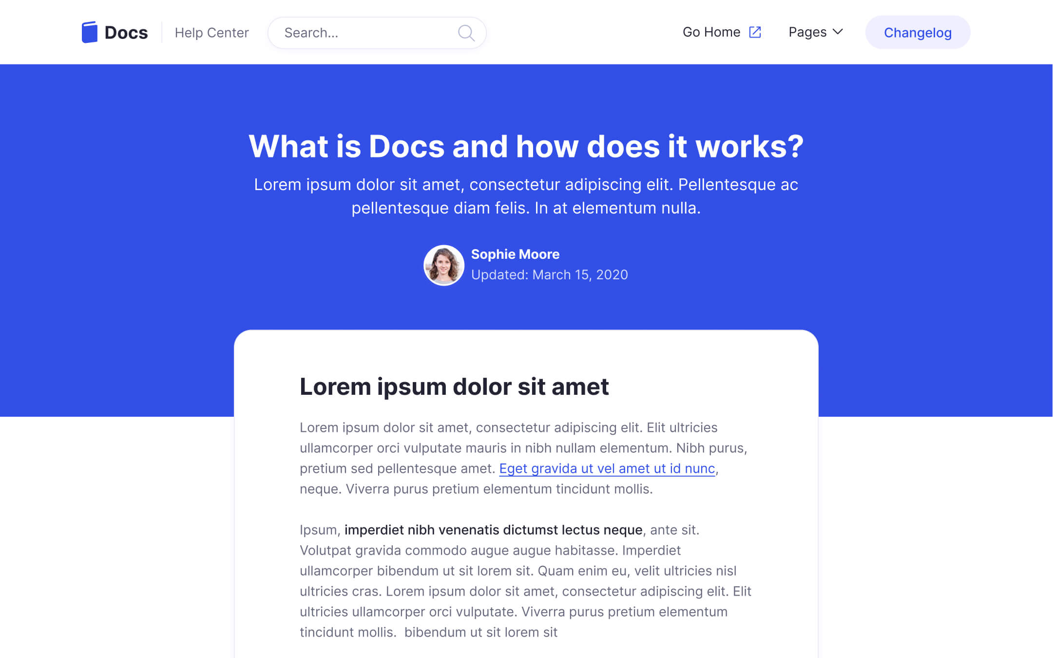 Docs Webflow Template