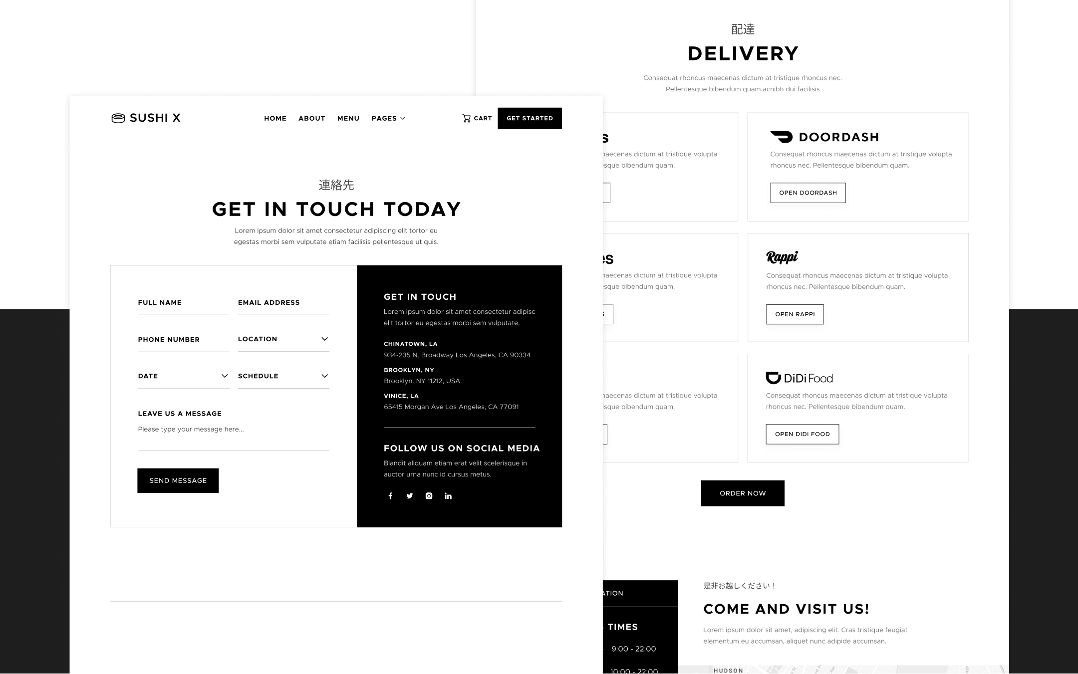 Sushi X Webflow Template