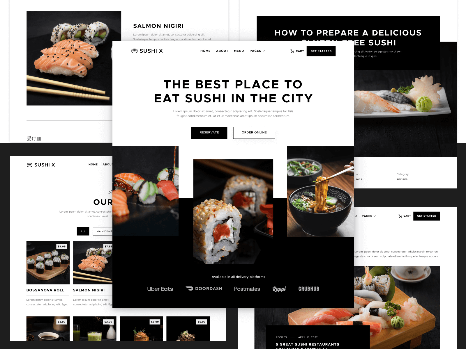 Sushi Japanese Restaurant Webflow Theme