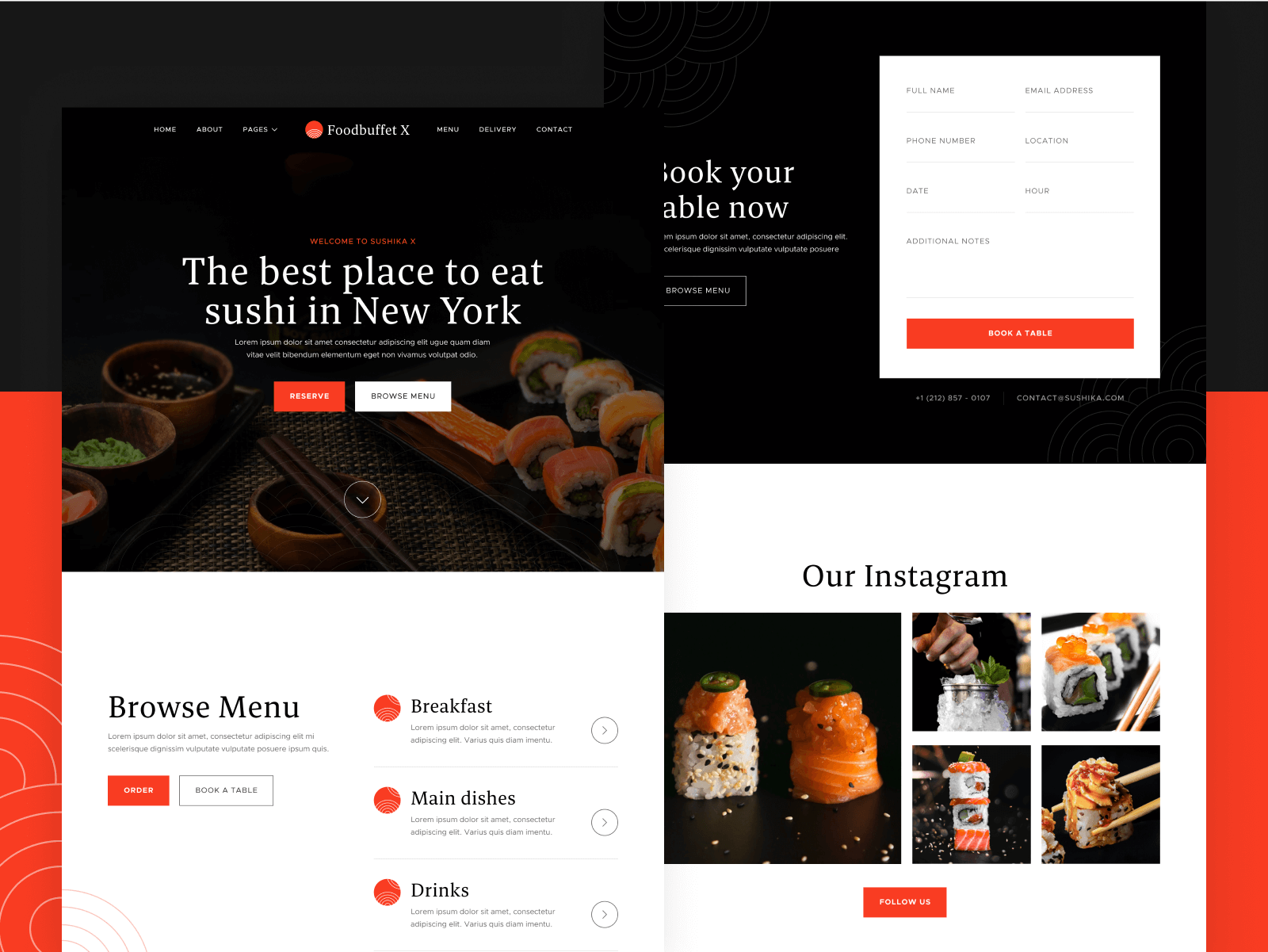 Sushi Restaurant Webflow Theme