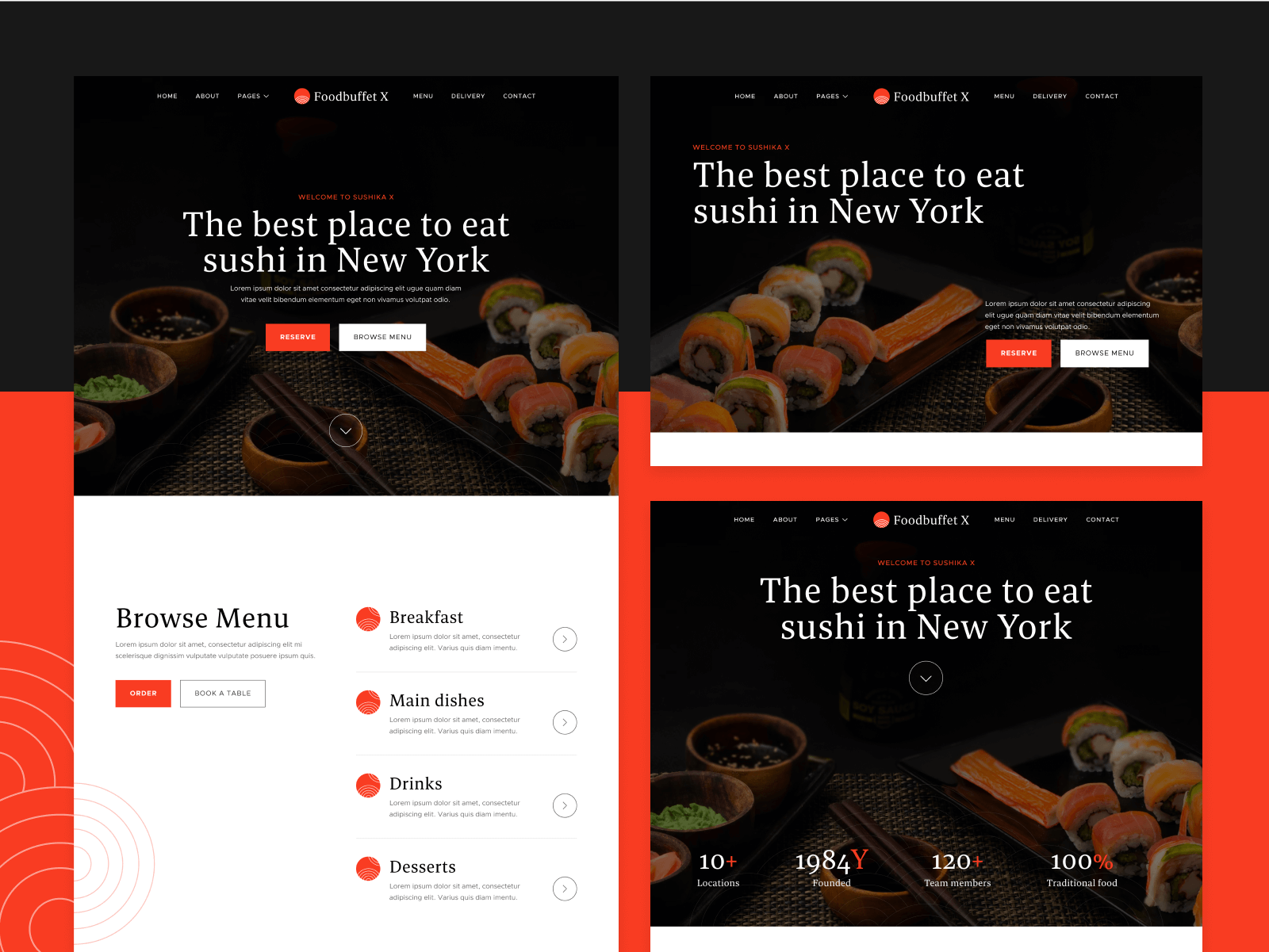 Japanese Restaurant Webflow Template