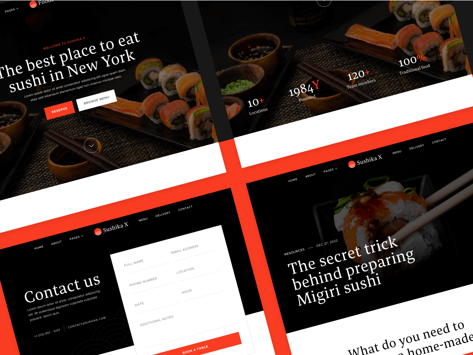 Restaurant Webflow Theme