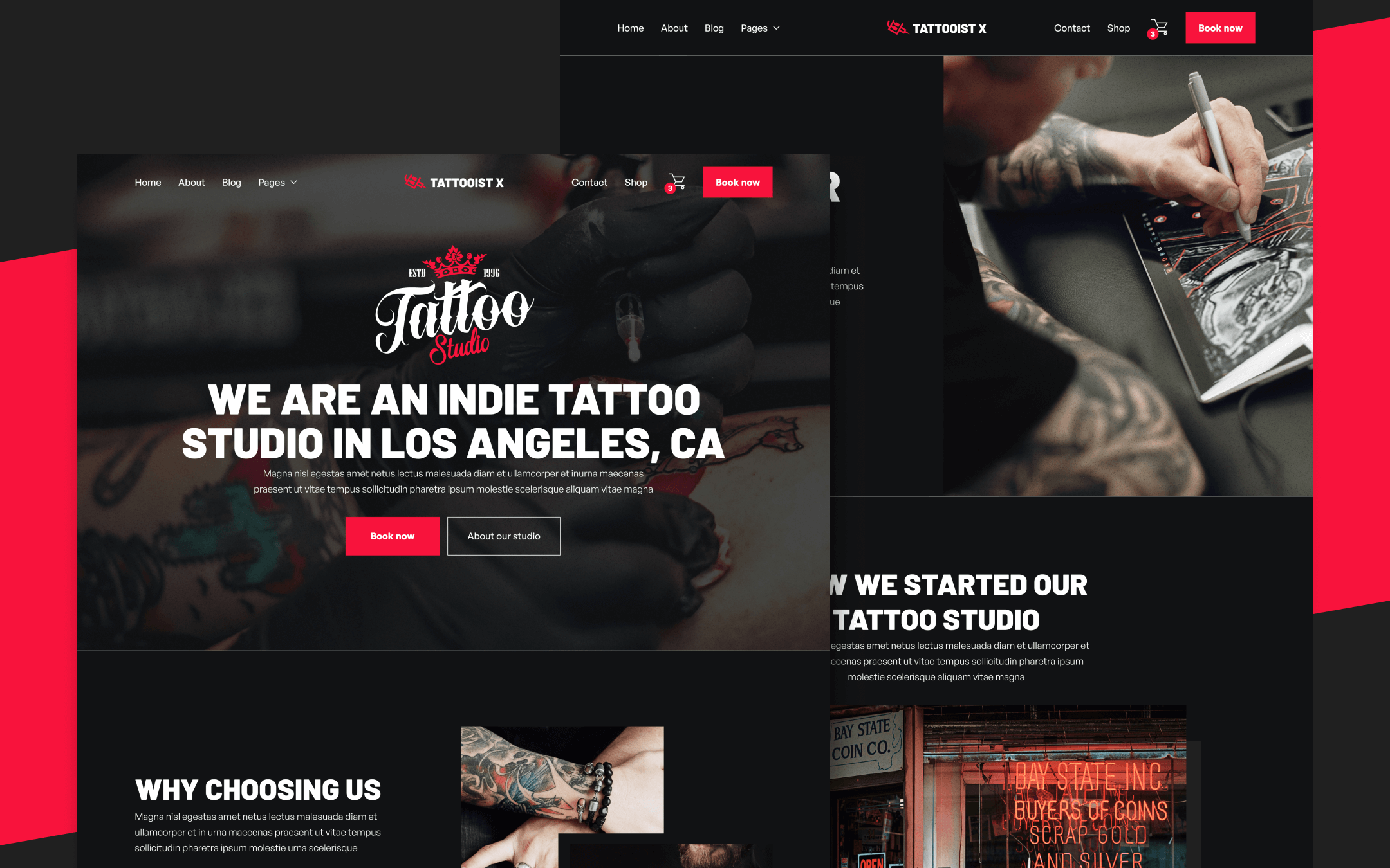 Tattoo Studio Webflow Template