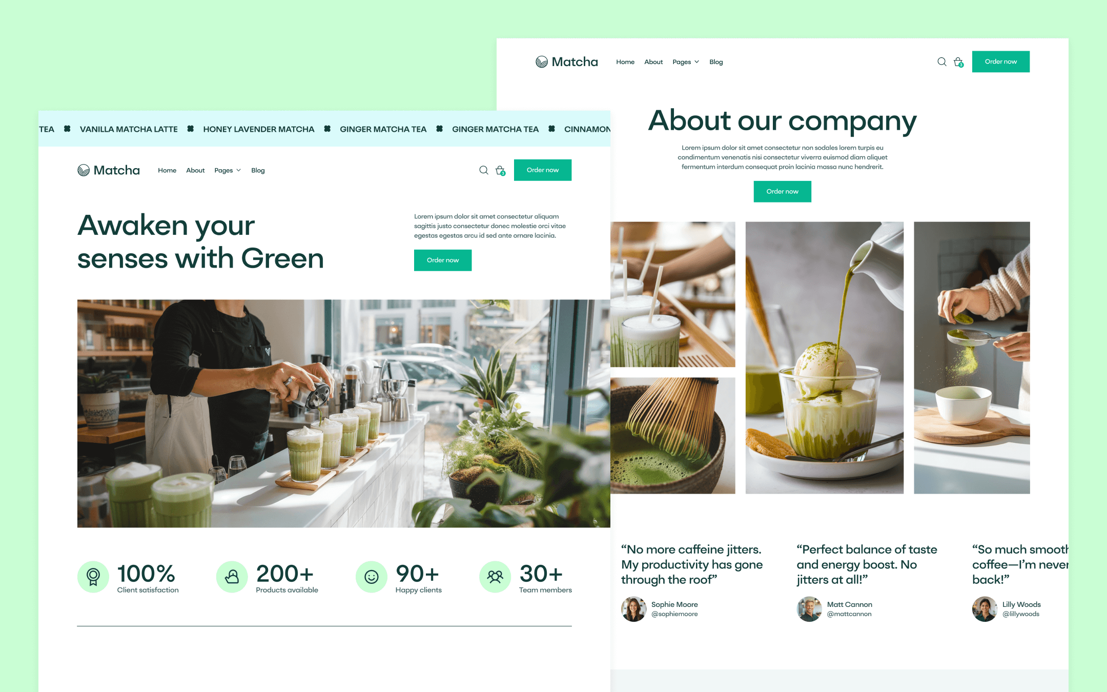 Matcha Webflow Template